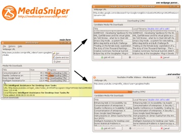 Screenshot of MediaSniper in Ubuntu